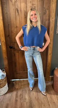 Judy Blue Distressed Flares