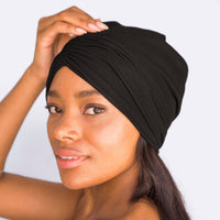 Sleep Beanie with Satin lining - Black