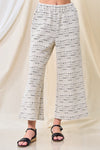 Jacquard Textured Pants