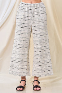 Jacquard Textured Pants