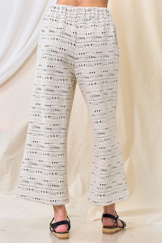 Jacquard Textured Pants