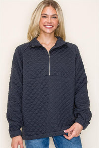 Quilted Pullover