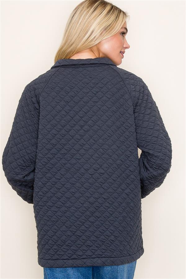 Quilted Pullover