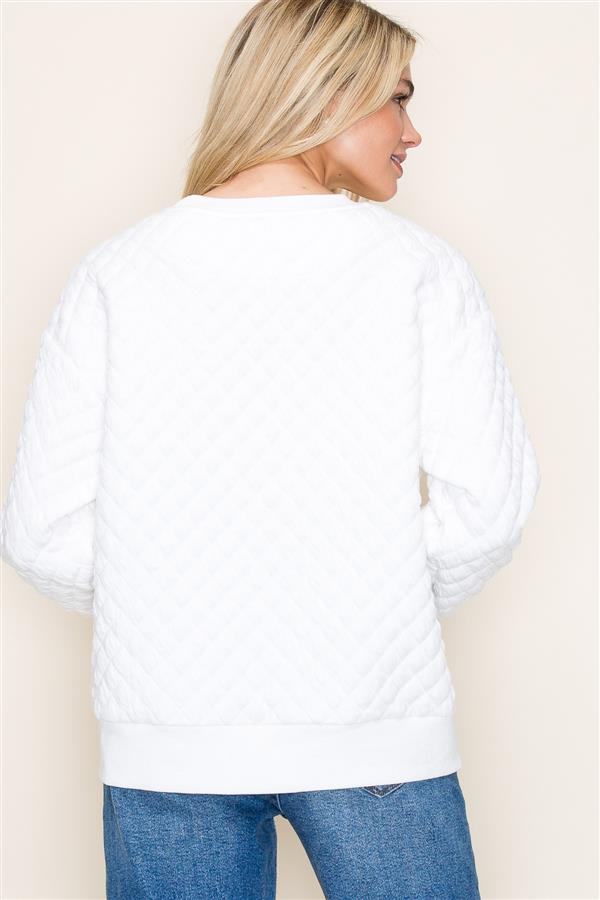 Quilted Pullover