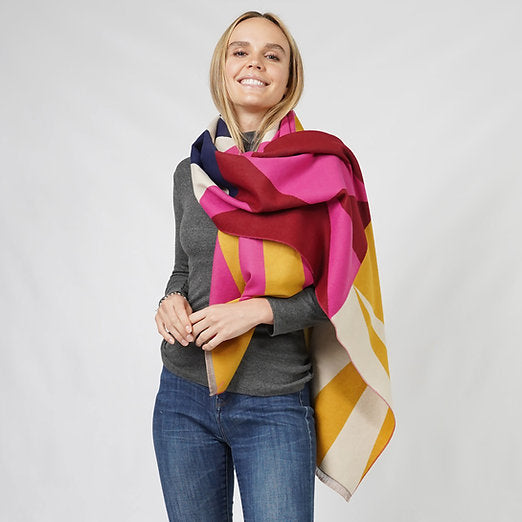 Geometric Print Oblong Scarf