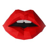 Red Lips PaperCraft Origami Wall Art