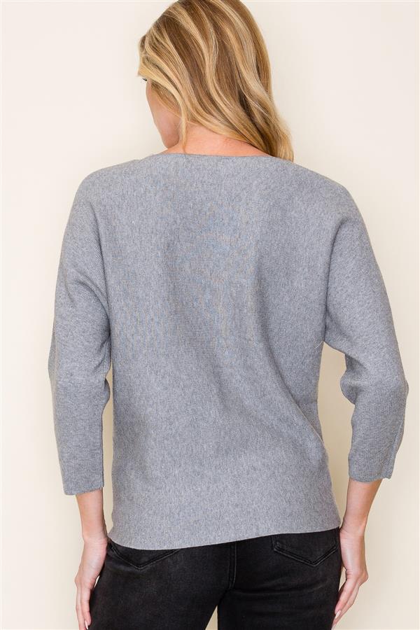 Sweater with crystal detail