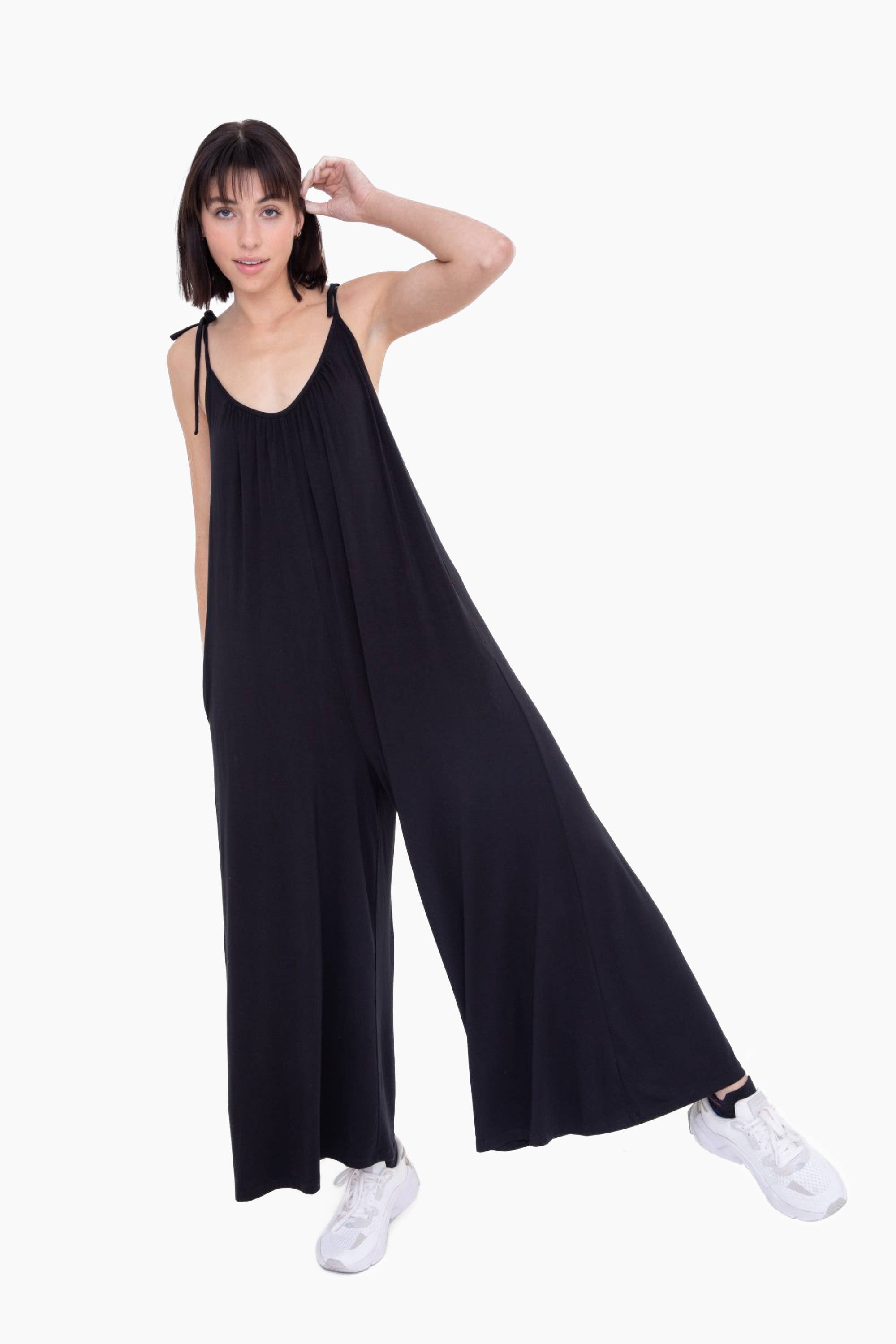 Adjustable Strap Oversized Lounge Jumpsuit