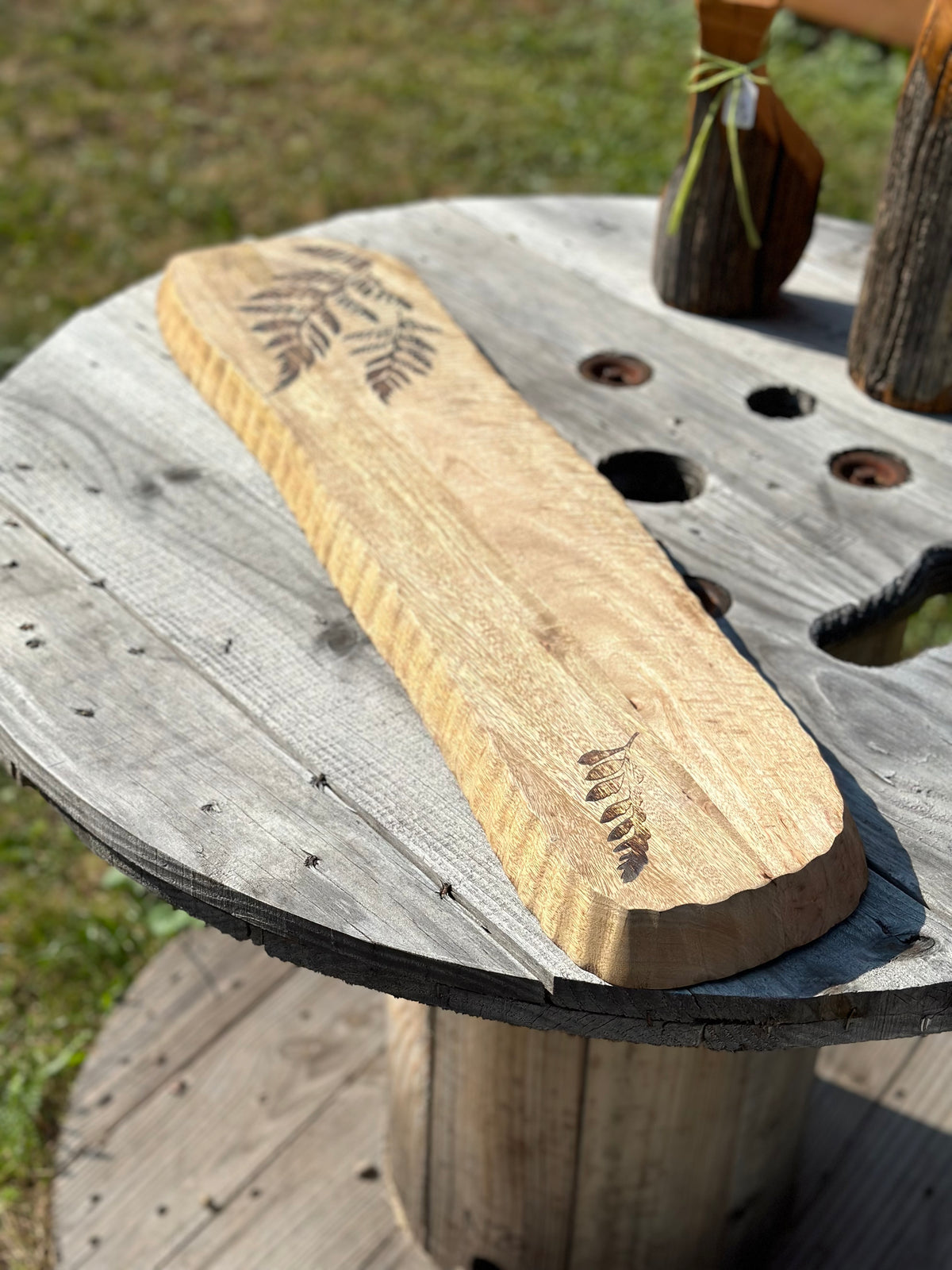 Fern Etched Charcuterie Board