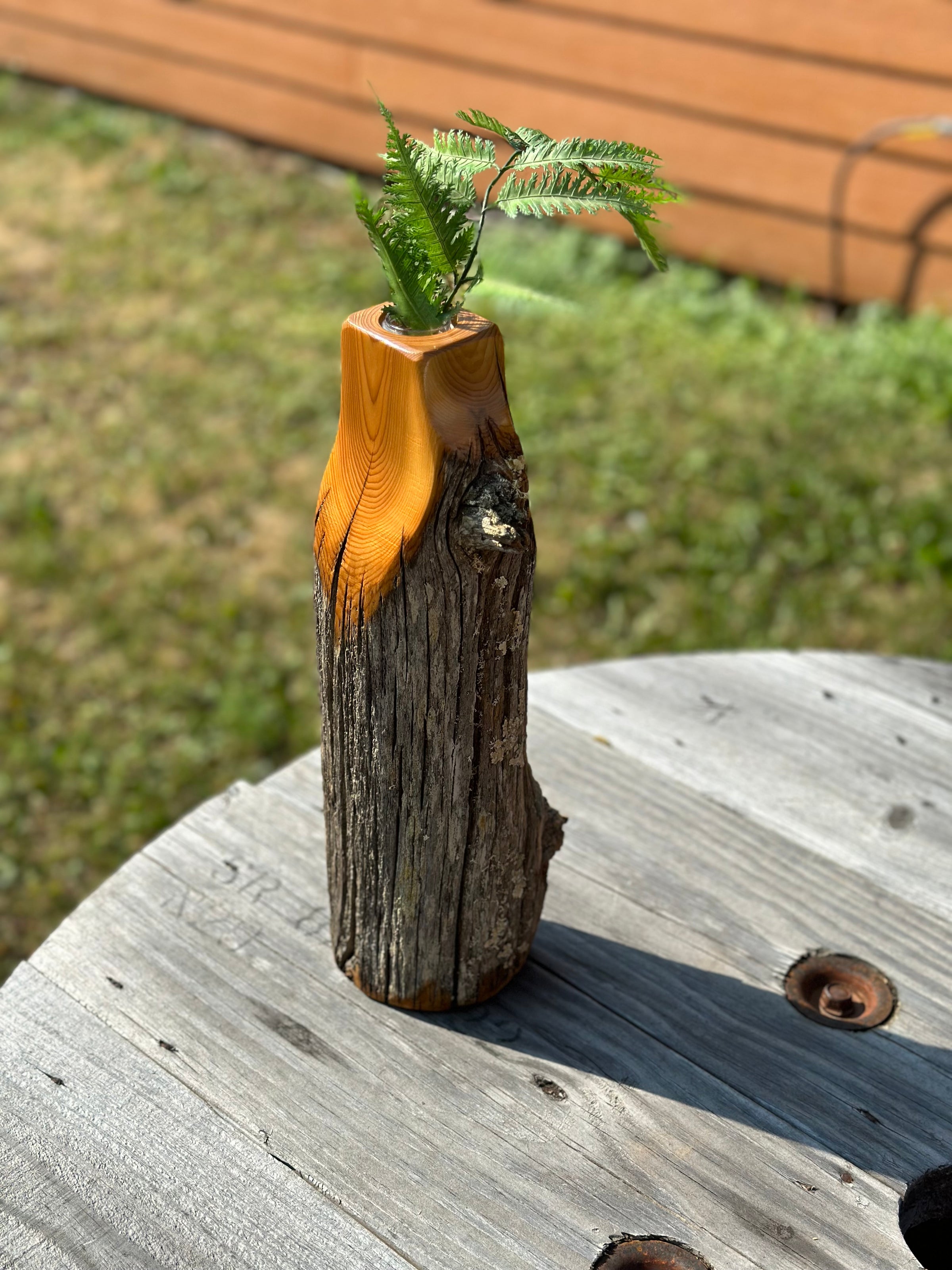 Handmade Wood Vase