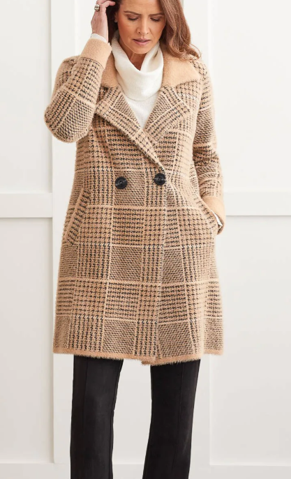 Soft Touch Double Breasted Coat