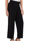 Wide Leg Ankle Trouser with Chain