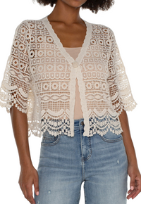 Short Sleeve Lace Bolero