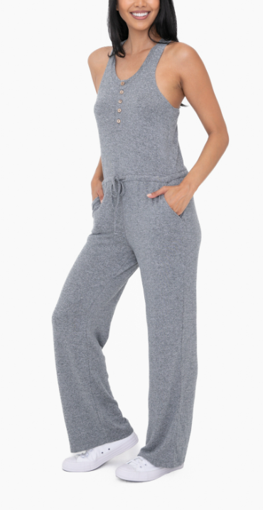 Brushed Lounge Racerback Jumpsuit