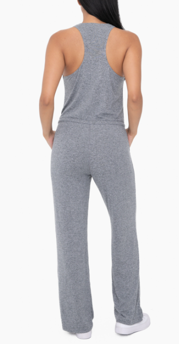 Brushed Lounge Racerback Jumpsuit