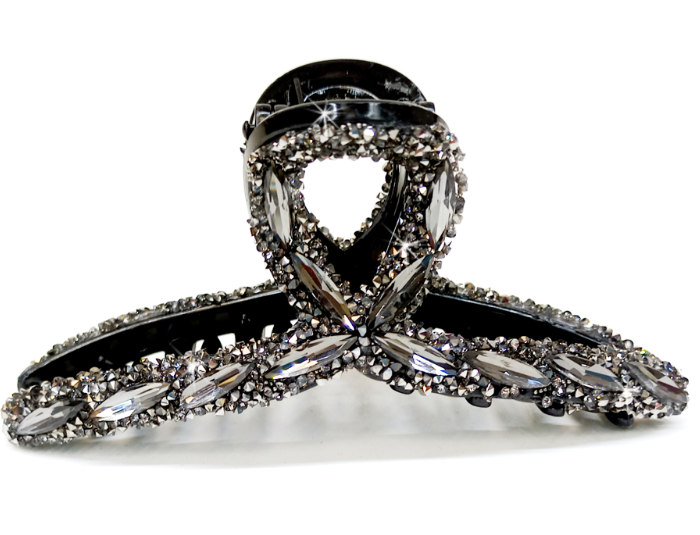 Victorian Black "Diamond" Hair Clip