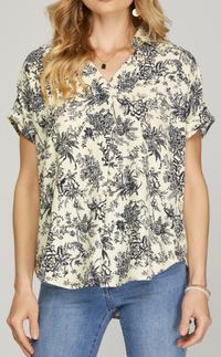 Floral Print Top