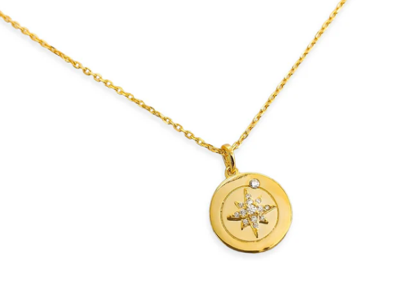 Starburst Necklace (Gold Dipped Sterling Silver)