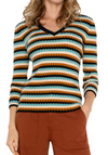 Striped V-Neck Sweater