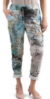 Leopard Flower Print Magic Pants