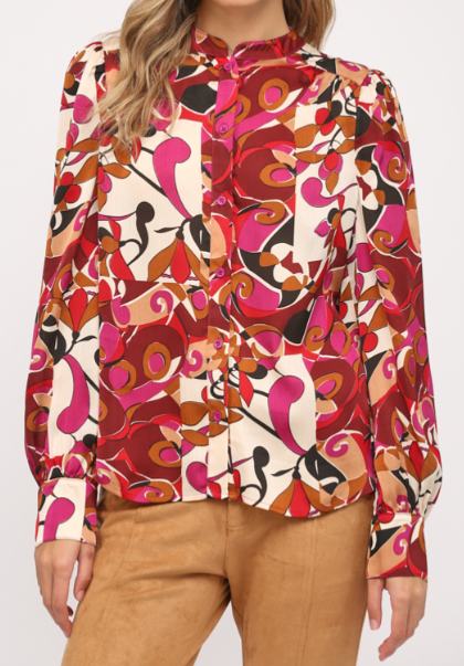 Abstract Print Blouse