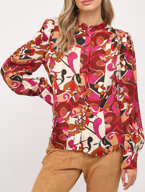 Abstract Print Blouse