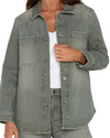 Overshirt with Tail Hem