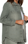 Overshirt with Tail Hem