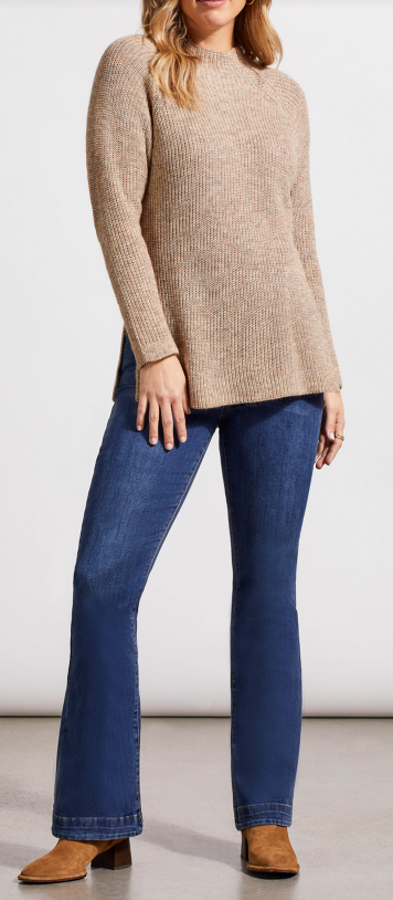 Mock Neck Tunic Sweater