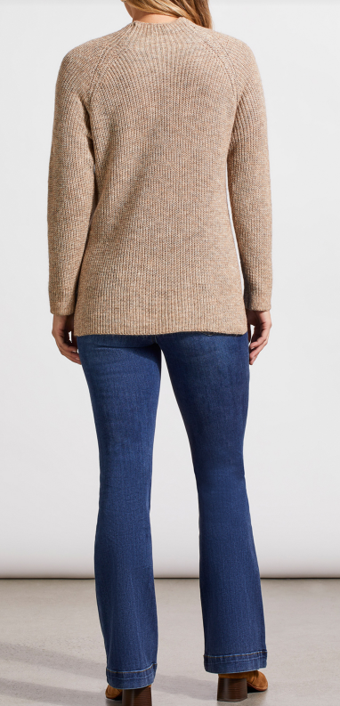 Mock Neck Tunic Sweater