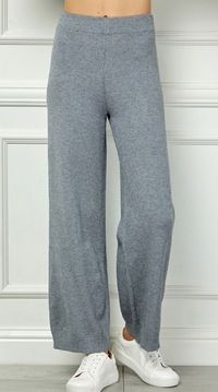 Cropped Wide Sweater Pants