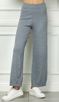 Cropped Wide Sweater Pants