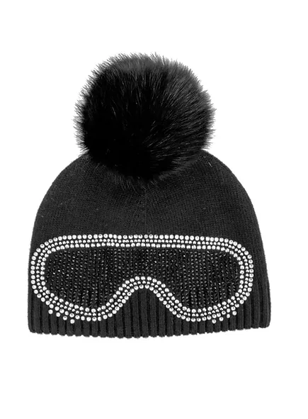 Winter Hat with Sparkle Goggles