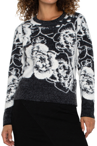 Floral Crew Neck Sweater