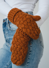 Solid Color Knit Mittens