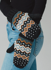 Patterned Knit Mittens