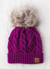 Solid Color Pom Hat