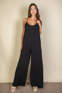 Spaghetti Strap Wide Leg Jumpsuit