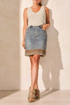 Pull-On Embellished Skort