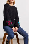 Sweater with Embroidered Sleeves