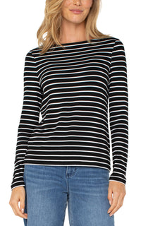 Boatneck Knit Top