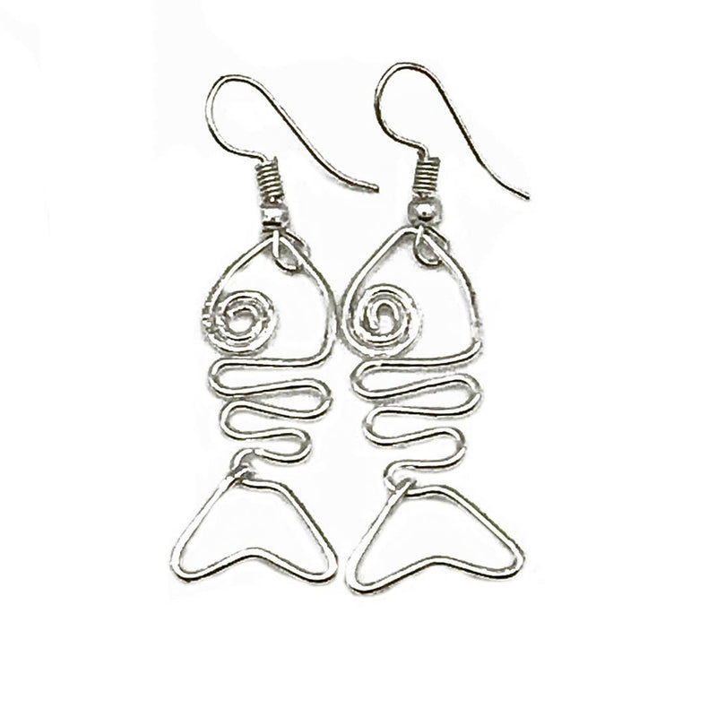 Silver Plated Earrings - Smaller Size Fish